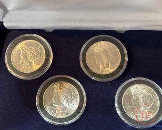 1922 - 1925 Silver Peace Dollar Sets