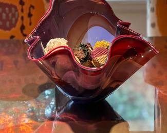 Signed Art Glass Bowl by SUSAN GLASS '93