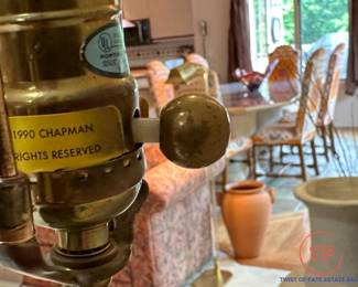 Vintage CHAPMAN Hollywood Regency Brass Floor Lamp