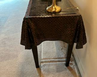 Custom Made Metal Draped Console Table