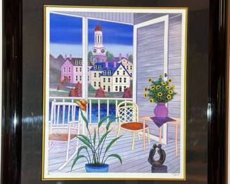 FANCH LEDAN "Porch in Virginia" Signed and Numbered Seriolithograph