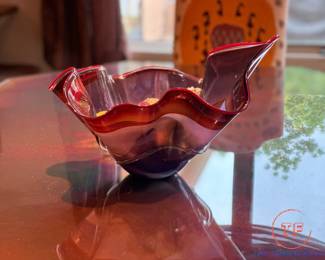 Signed Art Glass Bowl by SUSAN GLASS '93