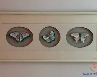 Butterfly Wall Art Signed HARRIETT