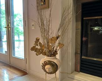 Figural Sun Face Vase 