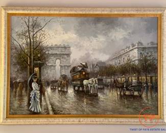 Original Oil on Canvas Signed J GASTON