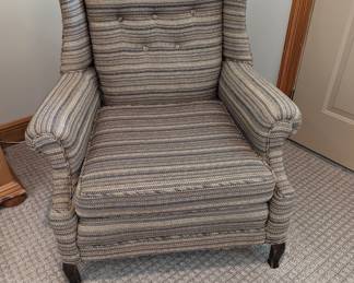 Comfortable Club Chair - $130 - 33" wide, 26" deep, 16" tall to seat / 34" tall.