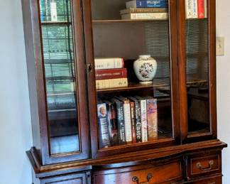 Federal Style Display Cabinet - $360 - with 3 drawers and 3 cabinets - 39" wide, 15" deep, 78" tall.