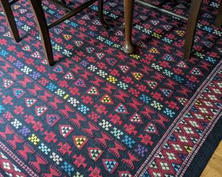 Lange beautiful Persian Rug $580.00 - 117" long and 80" wide.