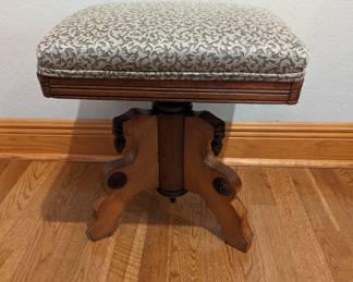 Westlake (?) Organ / Piano Stool - $240 - Victorian Era.
