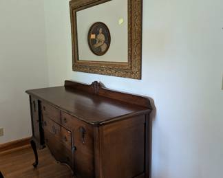 Antique Buffet - $340 - 3 drawers and 2 cabinets - 60" long, 19.5" deep, 44" tall.