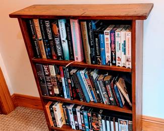 Handmade Bookcase - $55 - 29.5" wide, 9.5" deep, 36" tall.