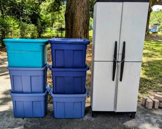 BINS for Sale as well as the RubberMaid Cabinet.