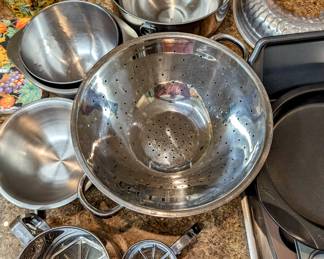 Stainless Kitchen items.