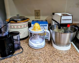 All appliances work - FAB FARBERWARE MIXER $120.