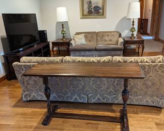 Sofa Table - $160.00 - 54.5" long, 18" deep, 29" tall.