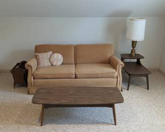 MCM Corduroy Sofa Sleeper with SIMMONS Hide-A-Bed - super condition! $160 - 71" long, 34" deep, 30" tall.