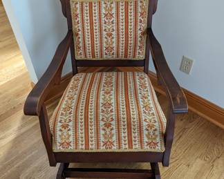 Victorian Wood Rocker - $280 - 19.5" wide, 19" deep, 34" tall.