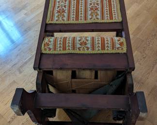 Bottom view of Victorian Rocker.
