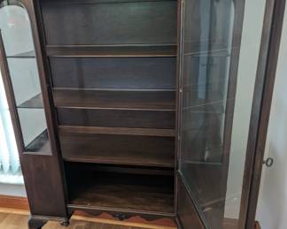 China Cabinet with doors open - shows easy access!