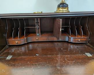 Interior of Secretary - has hidden compartment!