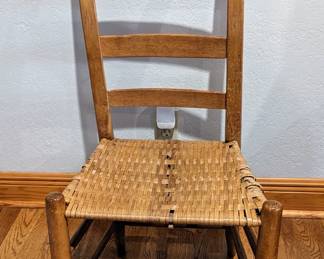 Cane Back Wooden Chair - $20.