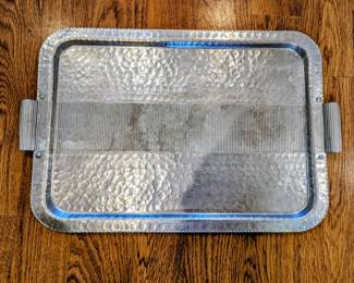 1950's Hammered Aluminum tray.