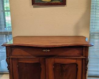 Gorgeous Antique Tall Buffet - $460 - one drawer and two doors - 41.5" wide 19.5" deep, 39" tall. Look at all pictures.