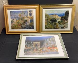 2 Framed Monet Prints Framed Paris Print