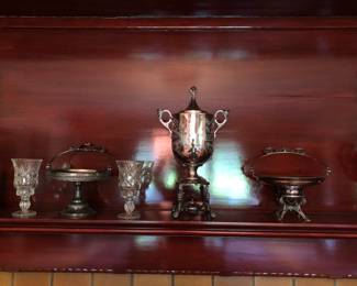 Some Victorian silver plate