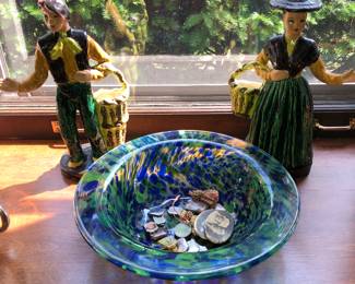 Pair Heide Shoop California figurines