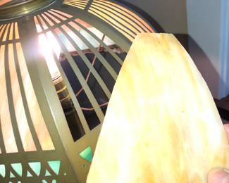 This lamp has one panel which is loose