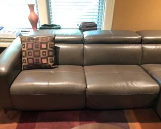 Leather sectional sofa
