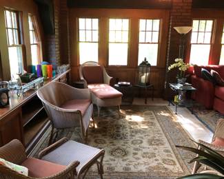 Main sun room filled with Lloyd Loom woven furniture