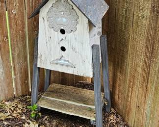 Unique outdoor squirrel home 