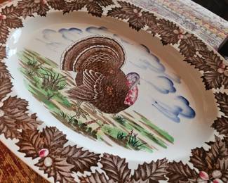 very large turkey plate