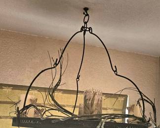 what a neat chandelier for your porch or sunroom