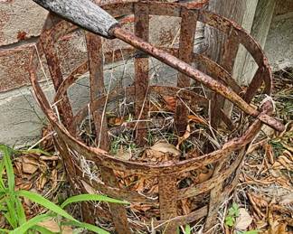 rusty outdoor bucket