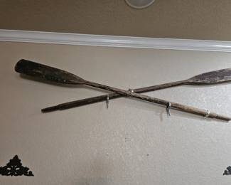 vintage row paddles