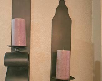 metal wall candelabras