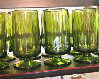 vintage glasses, large set