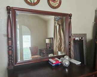 Dresser with mirror