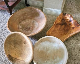 Wooden Bread bowls