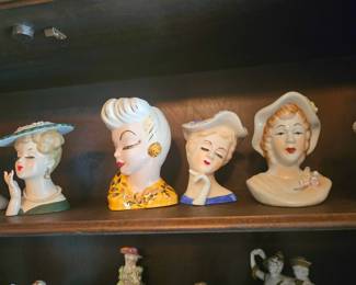 a fabulous group of head vases 