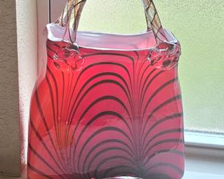 large glass purse