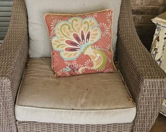 modern outdoor chairs and couch