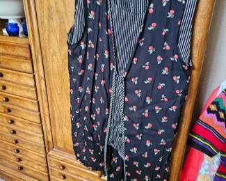 vintage outfit, pants, tank and vest, sold as set