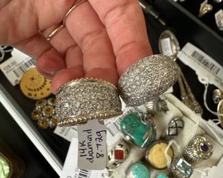 14K Diamond Rings