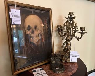Brass Cherub Candle Holders