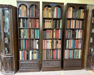 Vintage Bookshelves, Vintage Display Cabinets, Books