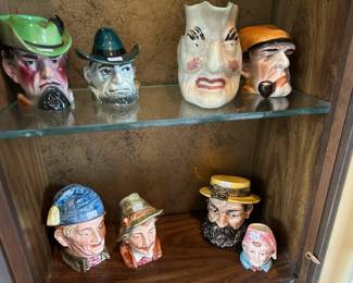 Majolica Face Jugs
